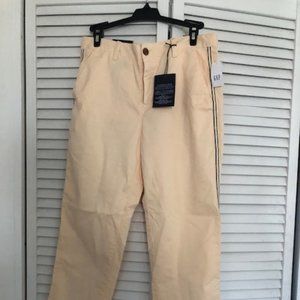 NWT Girlfriend Chino Gap pants with side piping